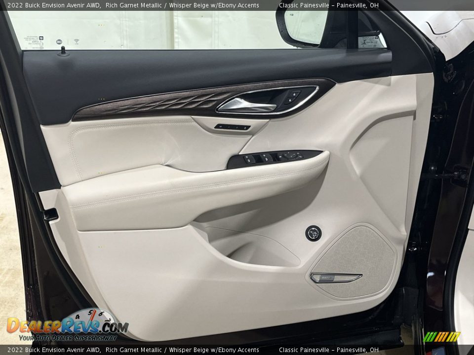2022 Buick Envision Avenir AWD Rich Garnet Metallic / Whisper Beige w/Ebony Accents Photo #23