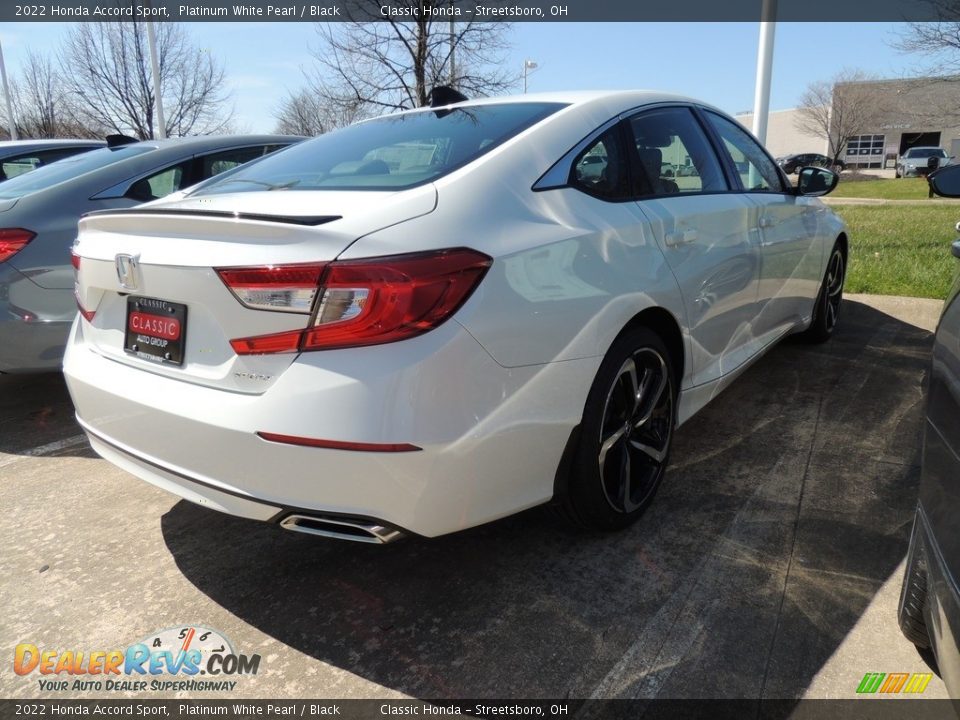 2022 Honda Accord Sport Platinum White Pearl / Black Photo #4