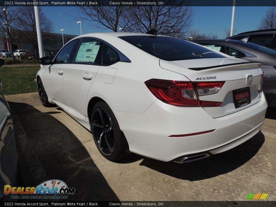 2022 Honda Accord Sport Platinum White Pearl / Black Photo #5