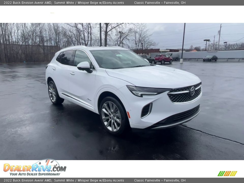 2022 Buick Envision Avenir AWD Summit White / Whisper Beige w/Ebony Accents Photo #2