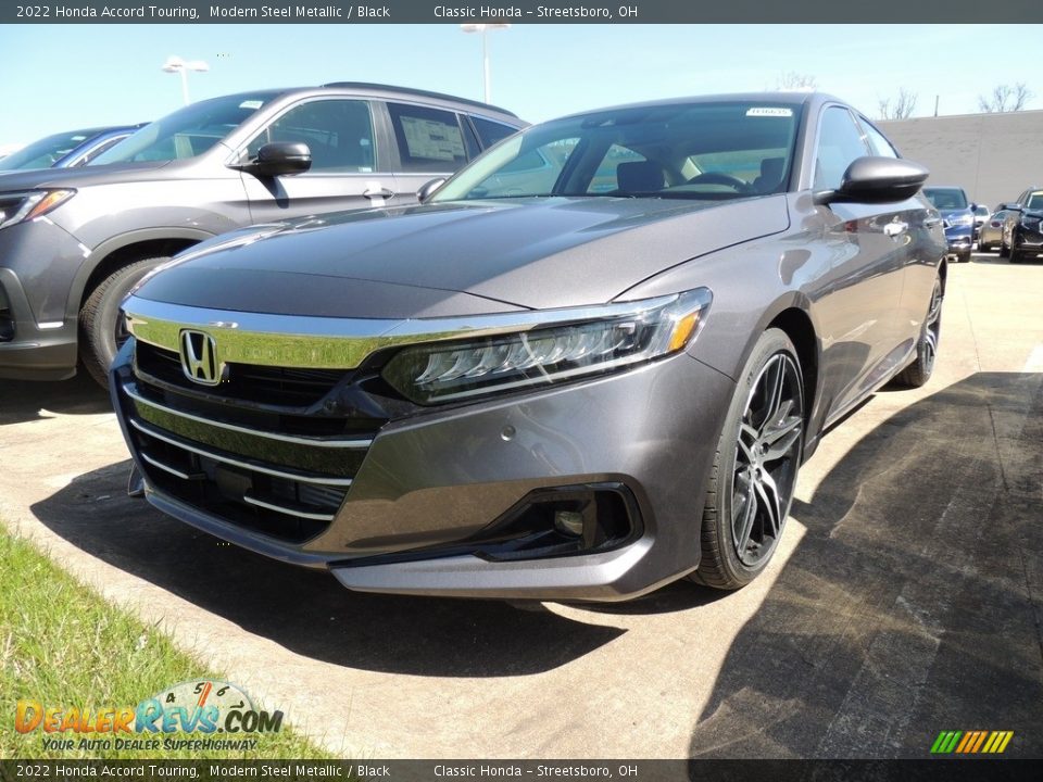 2022 Honda Accord Touring Modern Steel Metallic / Black Photo #1