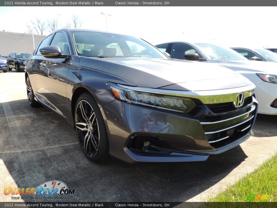 2022 Honda Accord Touring Modern Steel Metallic / Black Photo #3