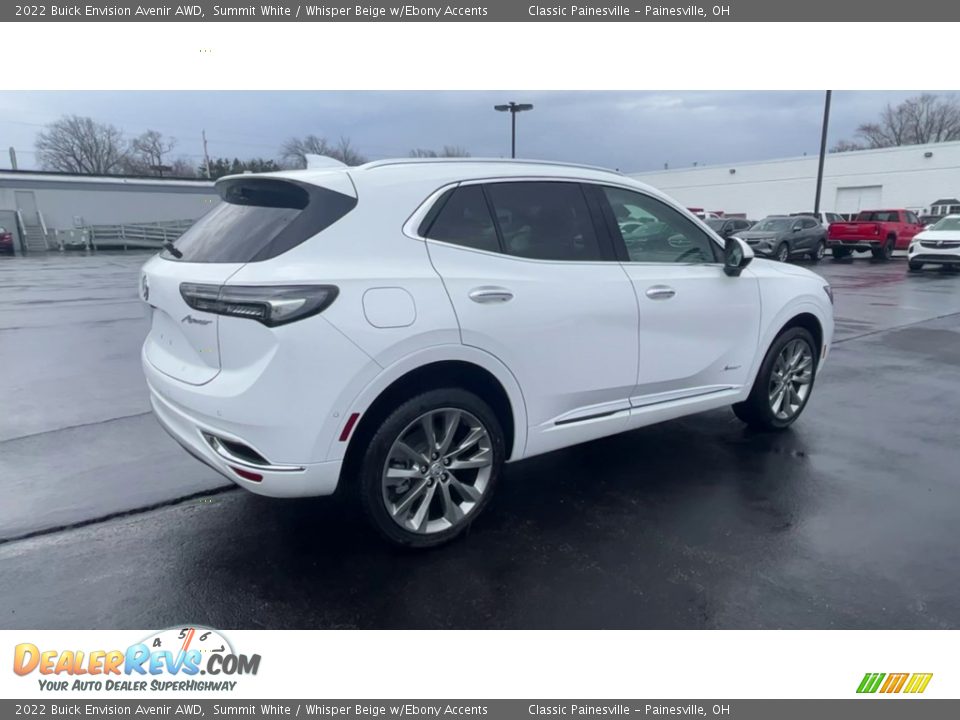 2022 Buick Envision Avenir AWD Summit White / Whisper Beige w/Ebony Accents Photo #8