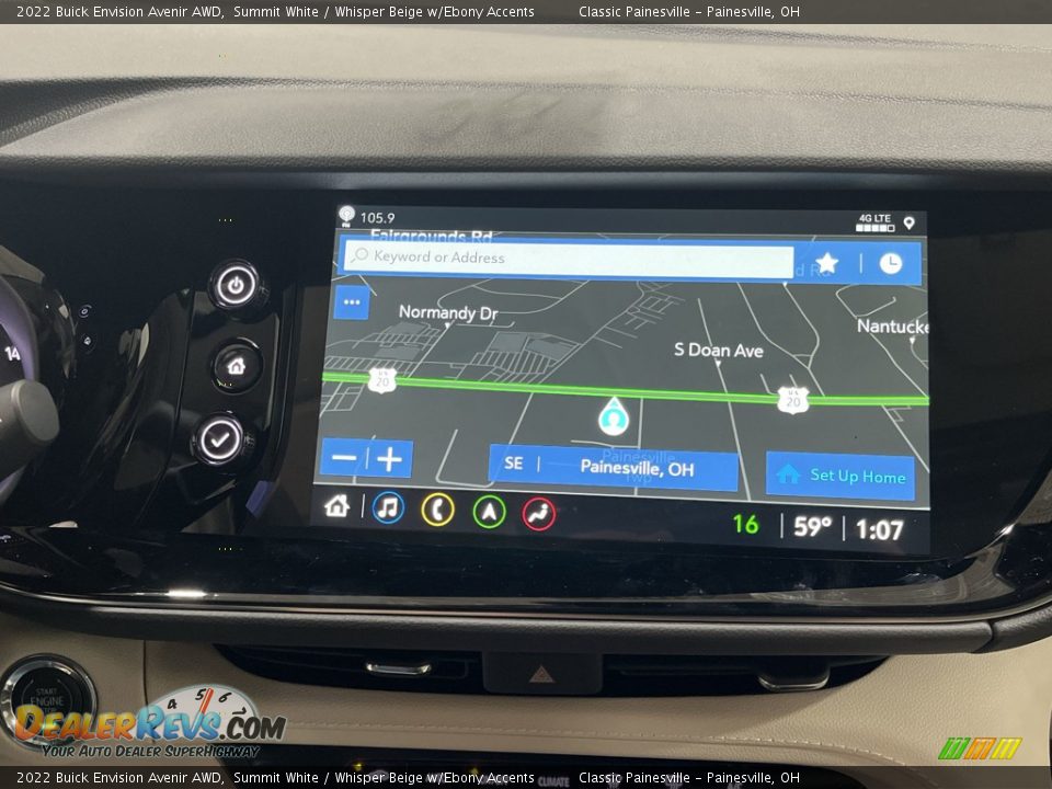 Navigation of 2022 Buick Envision Avenir AWD Photo #14