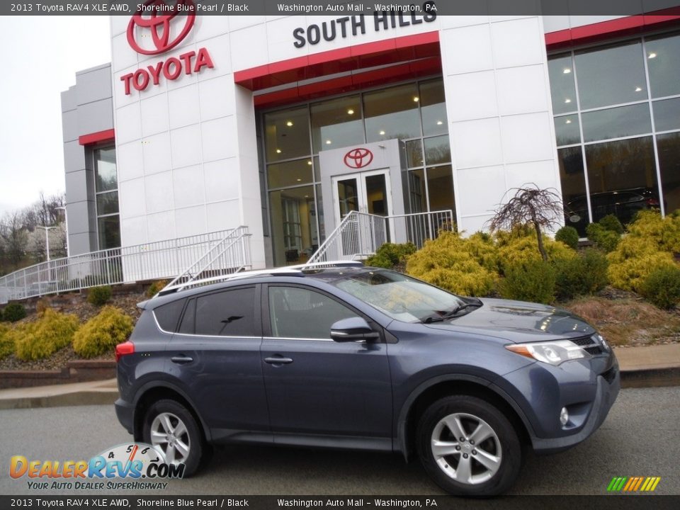 2013 Toyota RAV4 XLE AWD Shoreline Blue Pearl / Black Photo #2