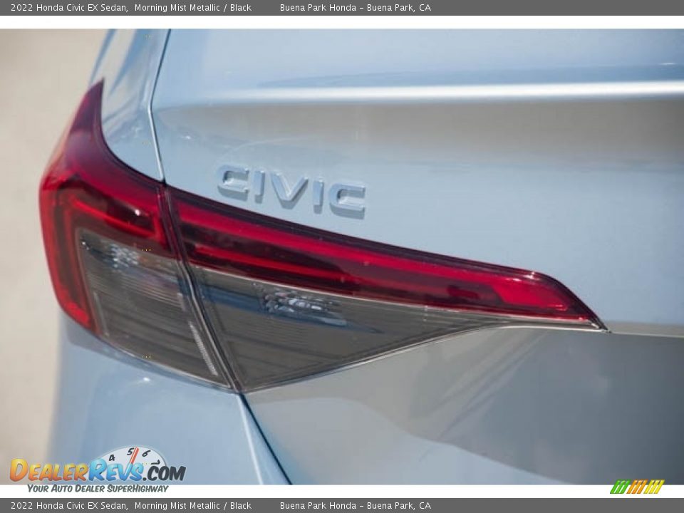 2022 Honda Civic EX Sedan Morning Mist Metallic / Black Photo #6