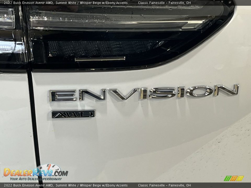 2022 Buick Envision Avenir AWD Summit White / Whisper Beige w/Ebony Accents Photo #33