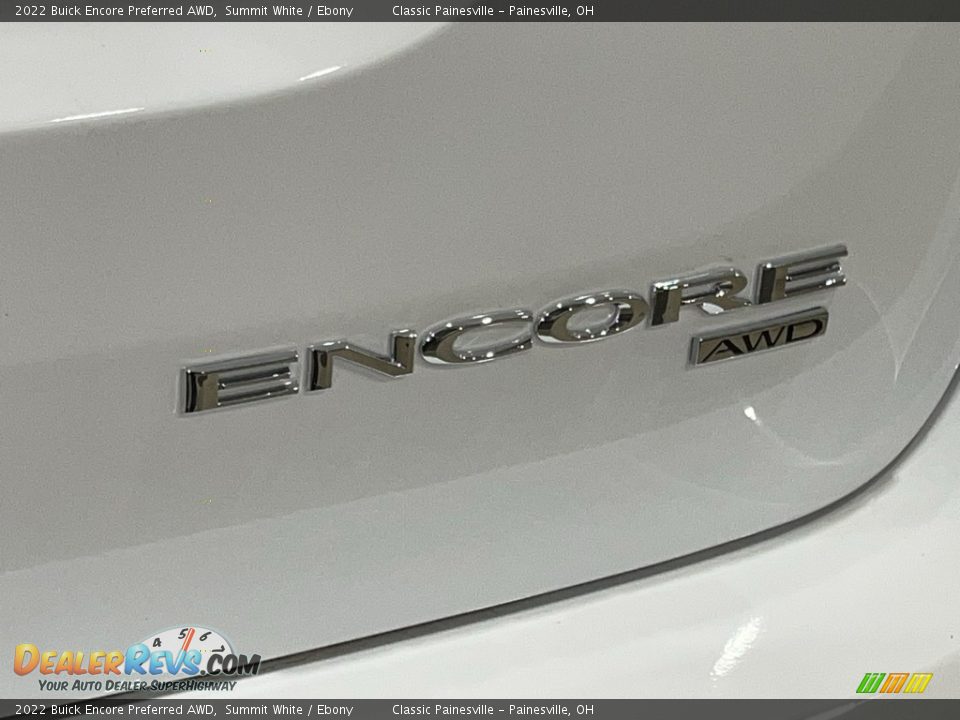 2022 Buick Encore Preferred AWD Summit White / Ebony Photo #29