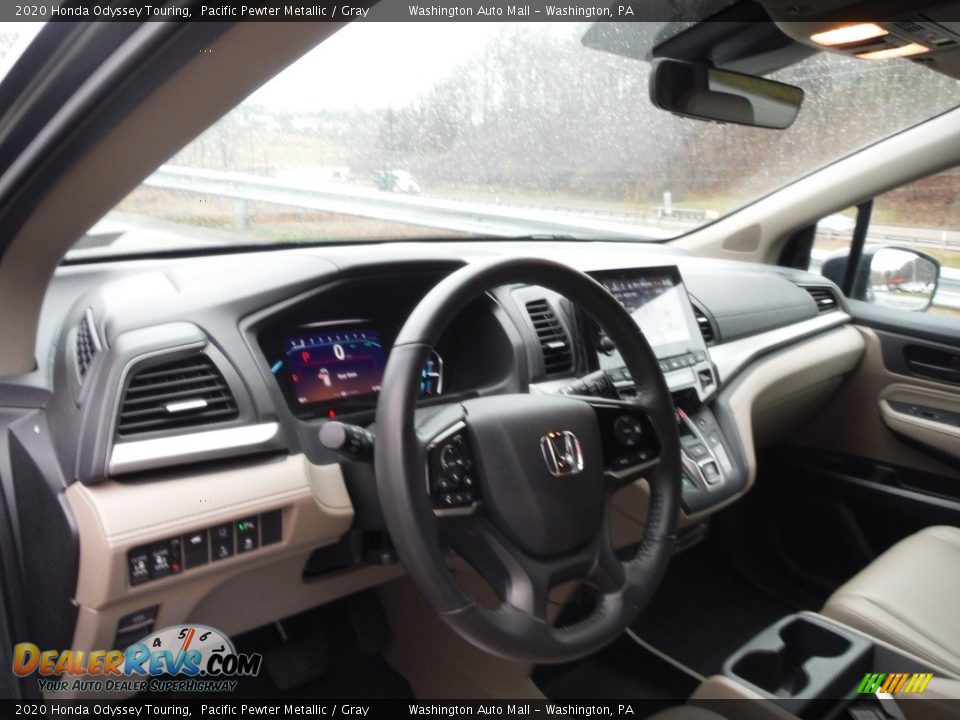 2020 Honda Odyssey Touring Pacific Pewter Metallic / Gray Photo #20
