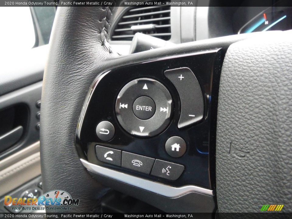 2020 Honda Odyssey Touring Pacific Pewter Metallic / Gray Photo #29