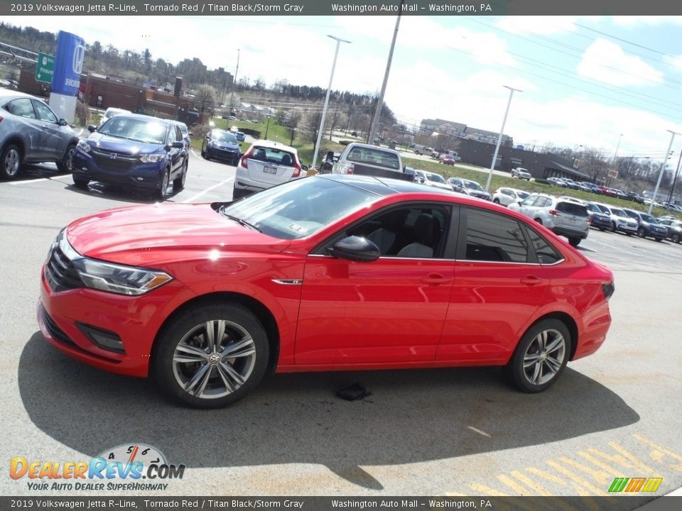 2019 Volkswagen Jetta R-Line Tornado Red / Titan Black/Storm Gray Photo #7