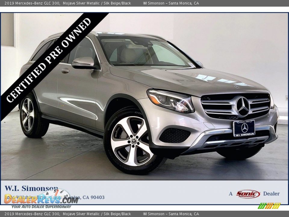 2019 Mercedes-Benz GLC 300 Mojave Silver Metallic / Silk Beige/Black Photo #1