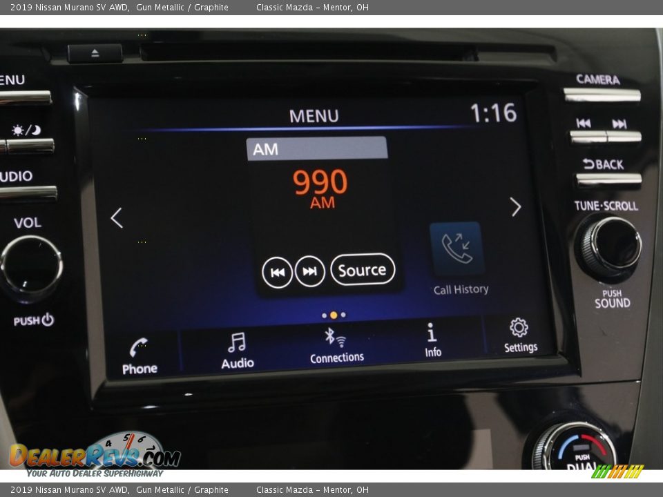 2019 Nissan Murano SV AWD Gun Metallic / Graphite Photo #10