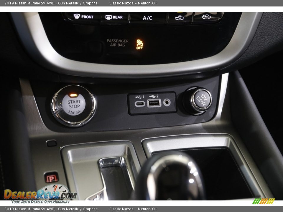 2019 Nissan Murano SV AWD Gun Metallic / Graphite Photo #13