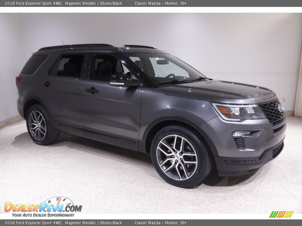 2018 Ford Explorer Sport 4WD Magnetic Metallic / Ebony Black Photo #1