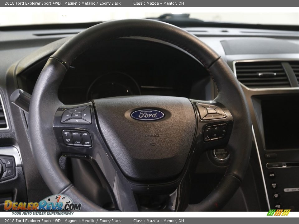 2018 Ford Explorer Sport 4WD Magnetic Metallic / Ebony Black Photo #8