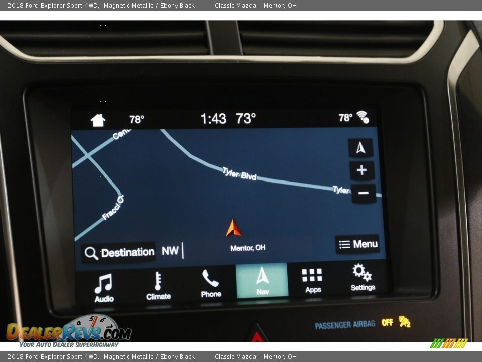 2018 Ford Explorer Sport 4WD Magnetic Metallic / Ebony Black Photo #11