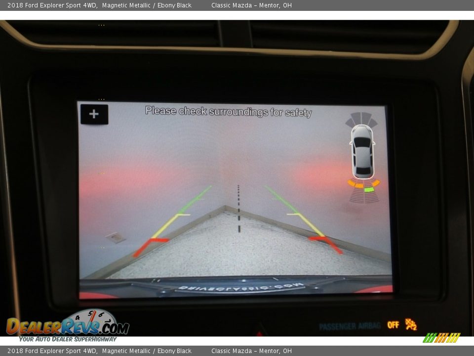 2018 Ford Explorer Sport 4WD Magnetic Metallic / Ebony Black Photo #13