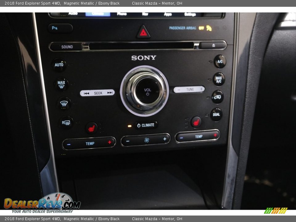 2018 Ford Explorer Sport 4WD Magnetic Metallic / Ebony Black Photo #14