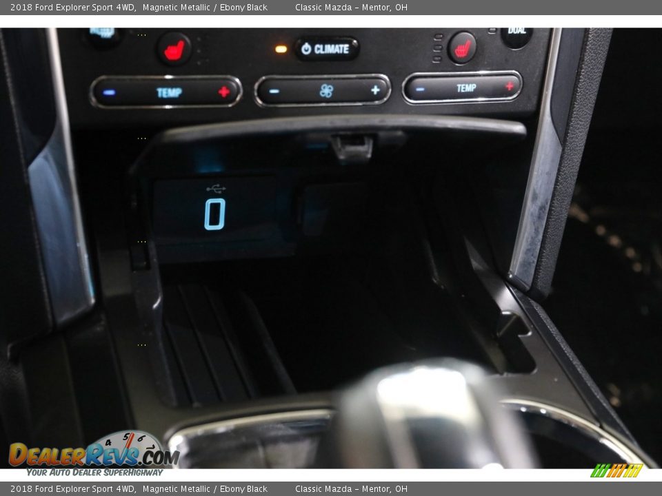 2018 Ford Explorer Sport 4WD Magnetic Metallic / Ebony Black Photo #16
