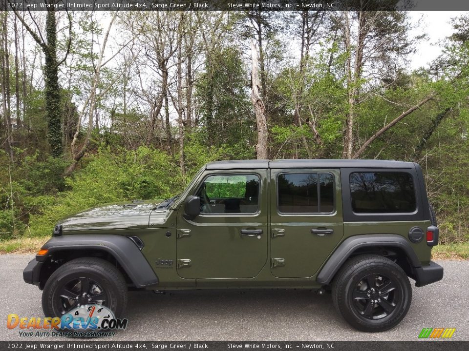 2022 Jeep Wrangler Unlimited Sport Altitude 4x4 Sarge Green / Black Photo #1