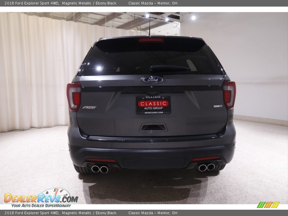 2018 Ford Explorer Sport 4WD Magnetic Metallic / Ebony Black Photo #21