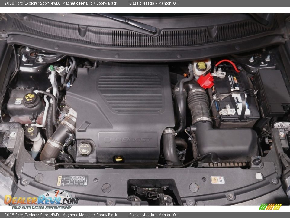 2018 Ford Explorer Sport 4WD Magnetic Metallic / Ebony Black Photo #22