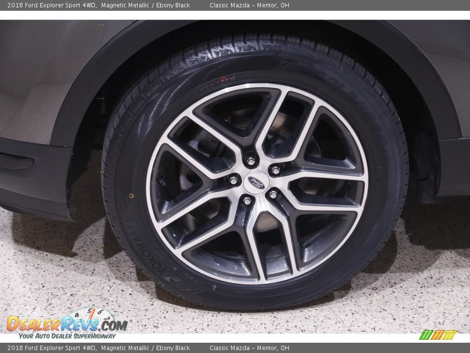 2018 Ford Explorer Sport 4WD Magnetic Metallic / Ebony Black Photo #23