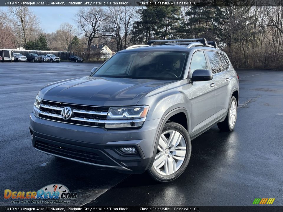 2019 Volkswagen Atlas SE 4Motion Platinum Gray Metallic / Titan Black Photo #1