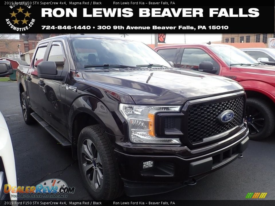 2019 Ford F150 STX SuperCrew 4x4 Magma Red / Black Photo #1