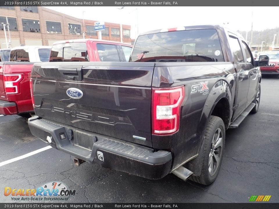 2019 Ford F150 STX SuperCrew 4x4 Magma Red / Black Photo #2