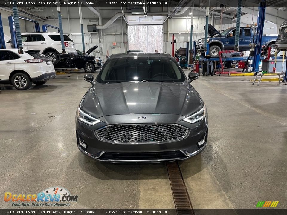 2019 Ford Fusion Titanium AWD Magnetic / Ebony Photo #2