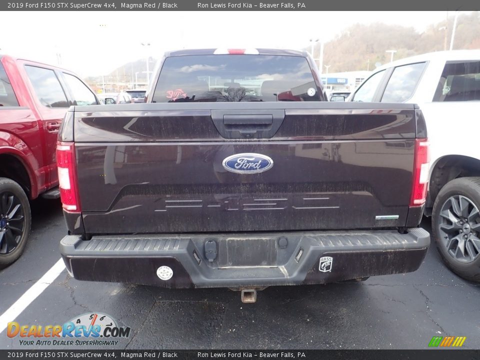 2019 Ford F150 STX SuperCrew 4x4 Magma Red / Black Photo #3