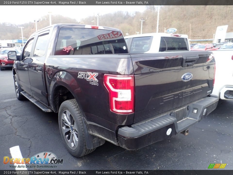 2019 Ford F150 STX SuperCrew 4x4 Magma Red / Black Photo #4