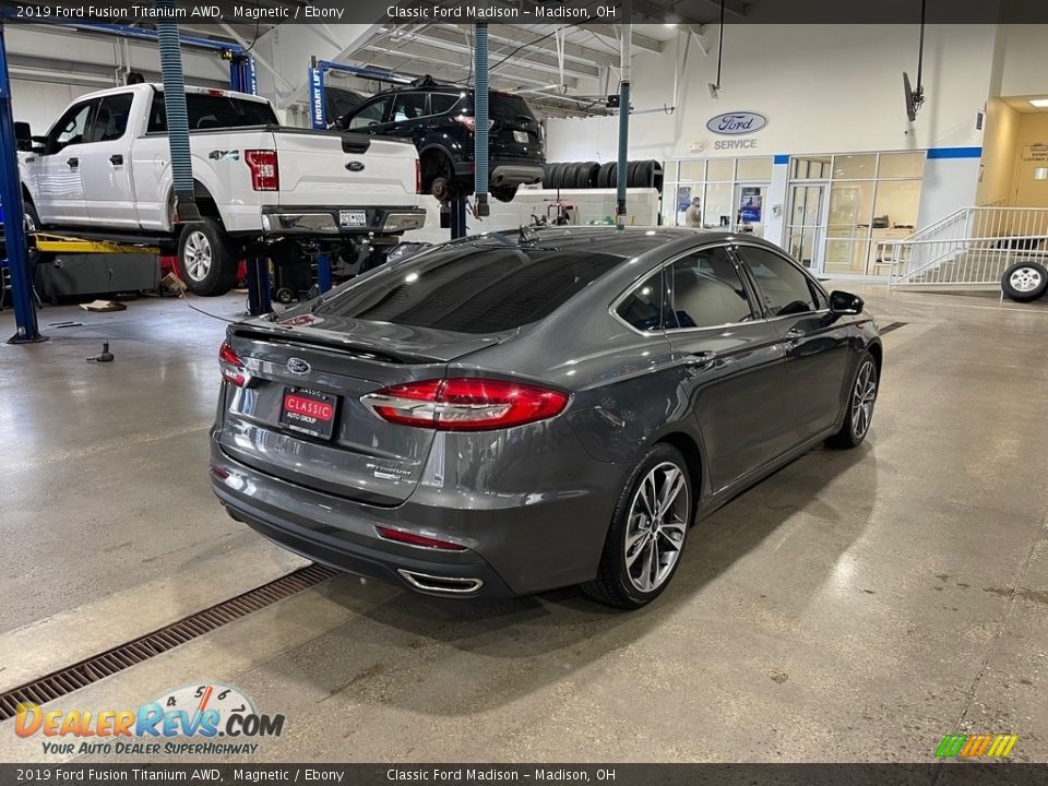 2019 Ford Fusion Titanium AWD Magnetic / Ebony Photo #4