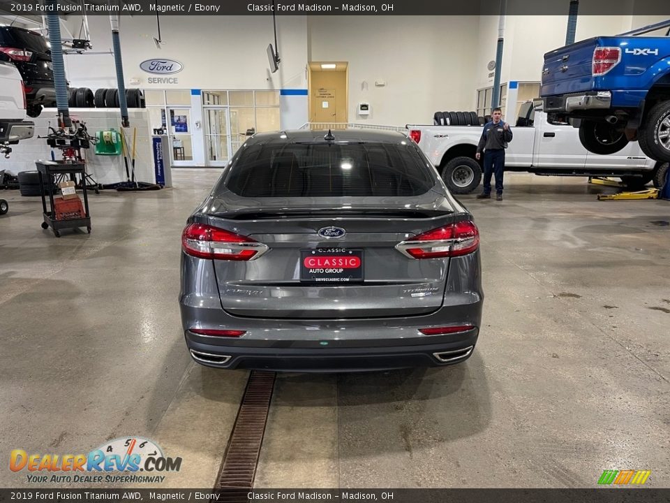 2019 Ford Fusion Titanium AWD Magnetic / Ebony Photo #6