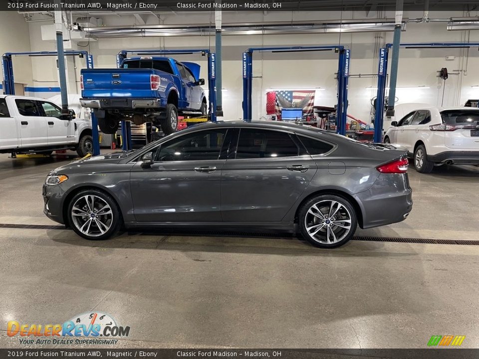 2019 Ford Fusion Titanium AWD Magnetic / Ebony Photo #7