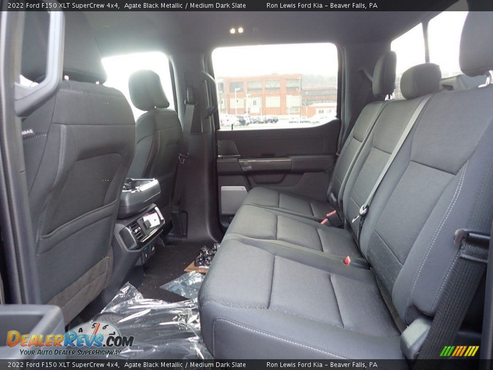 2022 Ford F150 XLT SuperCrew 4x4 Agate Black Metallic / Medium Dark Slate Photo #12