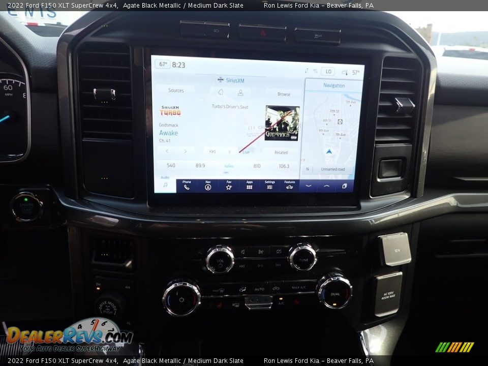 2022 Ford F150 XLT SuperCrew 4x4 Agate Black Metallic / Medium Dark Slate Photo #16