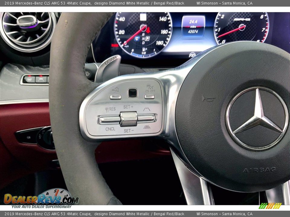 2019 Mercedes-Benz CLS AMG 53 4Matic Coupe Steering Wheel Photo #21