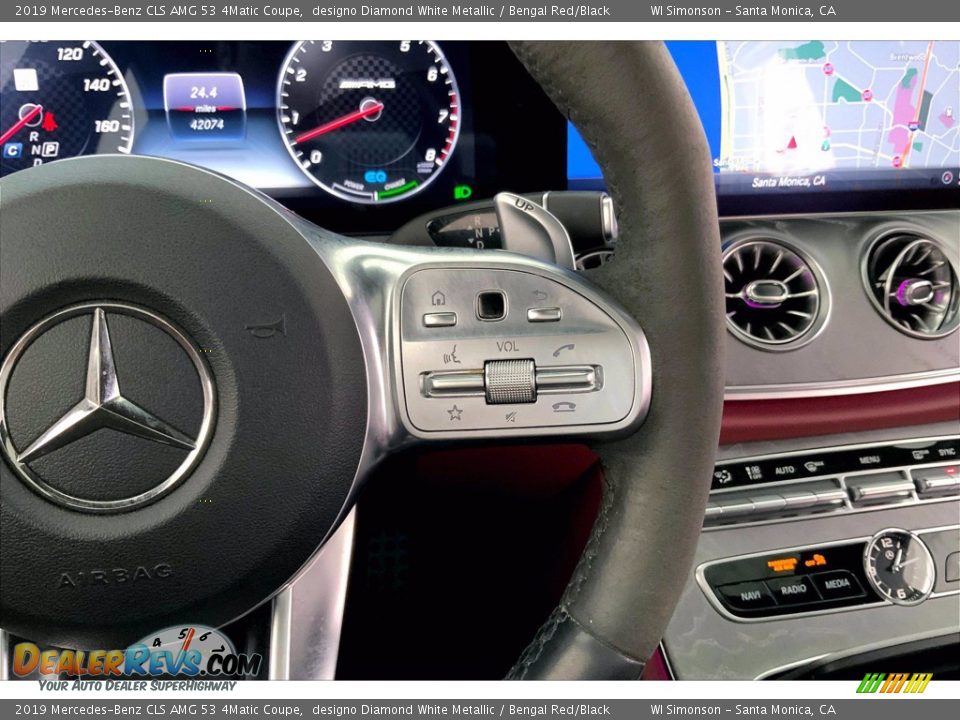 2019 Mercedes-Benz CLS AMG 53 4Matic Coupe Steering Wheel Photo #22
