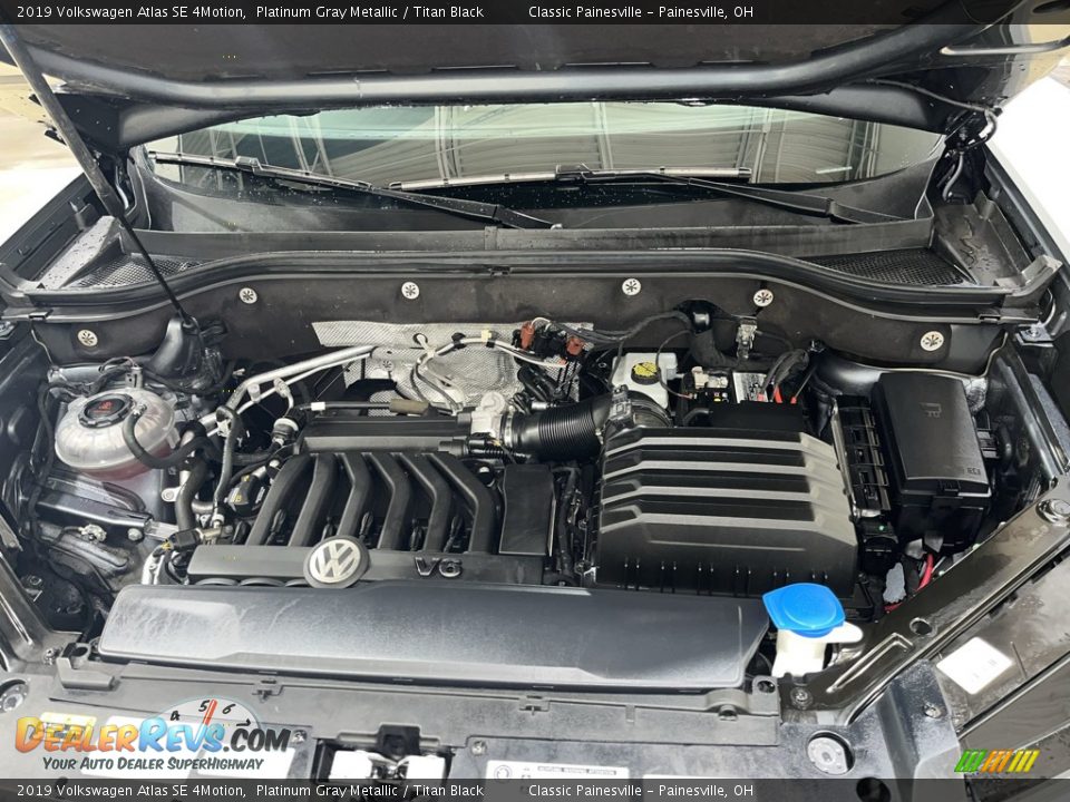2019 Volkswagen Atlas SE 4Motion Platinum Gray Metallic / Titan Black Photo #28
