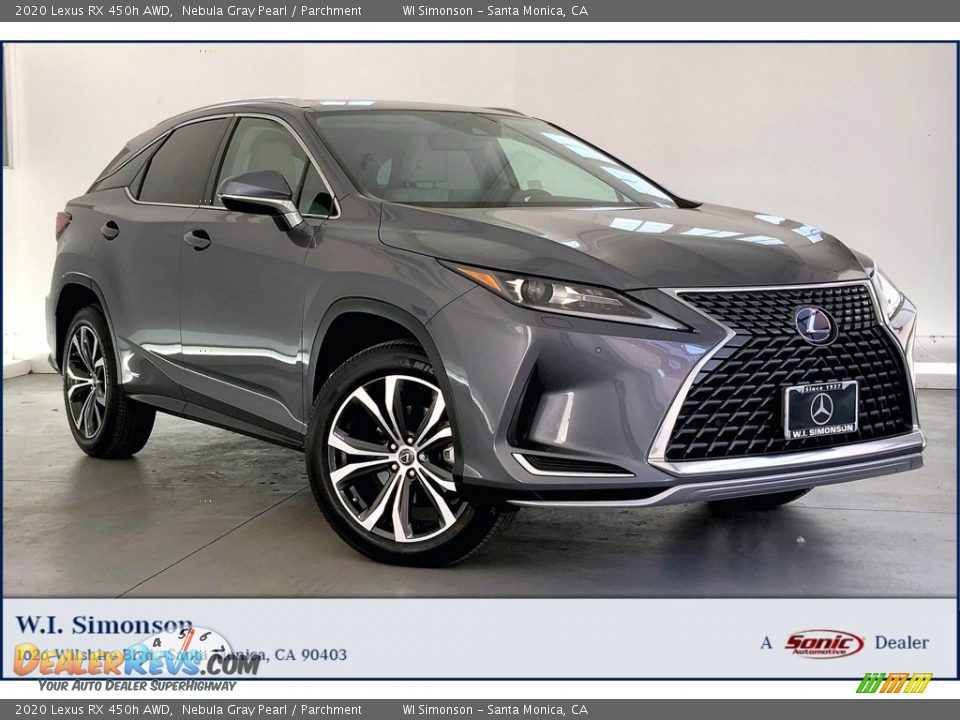 2020 Lexus RX 450h AWD Nebula Gray Pearl / Parchment Photo #1