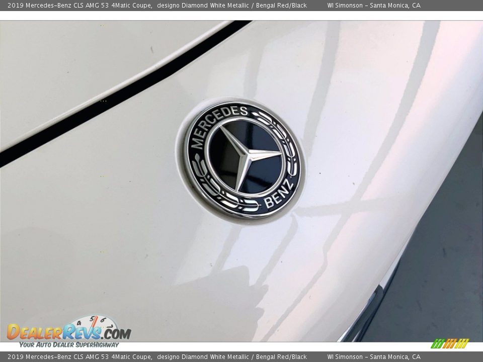 2019 Mercedes-Benz CLS AMG 53 4Matic Coupe designo Diamond White Metallic / Bengal Red/Black Photo #30