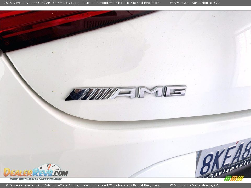 2019 Mercedes-Benz CLS AMG 53 4Matic Coupe designo Diamond White Metallic / Bengal Red/Black Photo #31