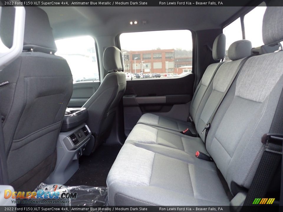 2022 Ford F150 XLT SuperCrew 4x4 Antimatter Blue Metallic / Medium Dark Slate Photo #12