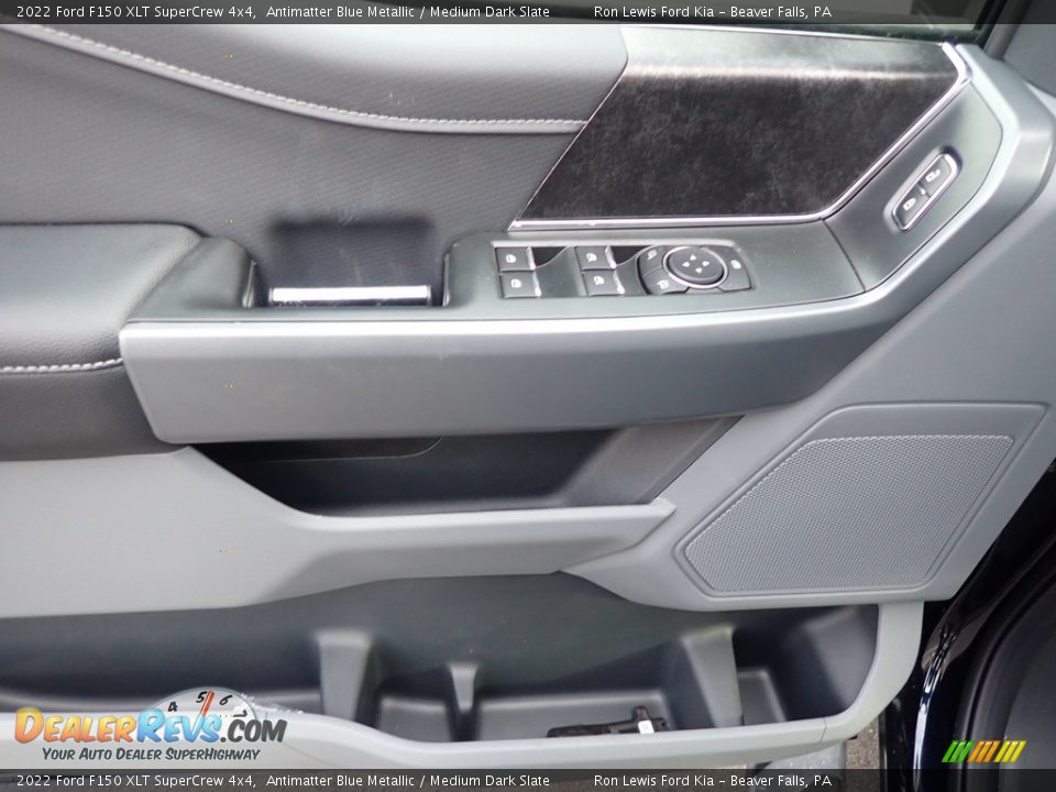 2022 Ford F150 XLT SuperCrew 4x4 Antimatter Blue Metallic / Medium Dark Slate Photo #14
