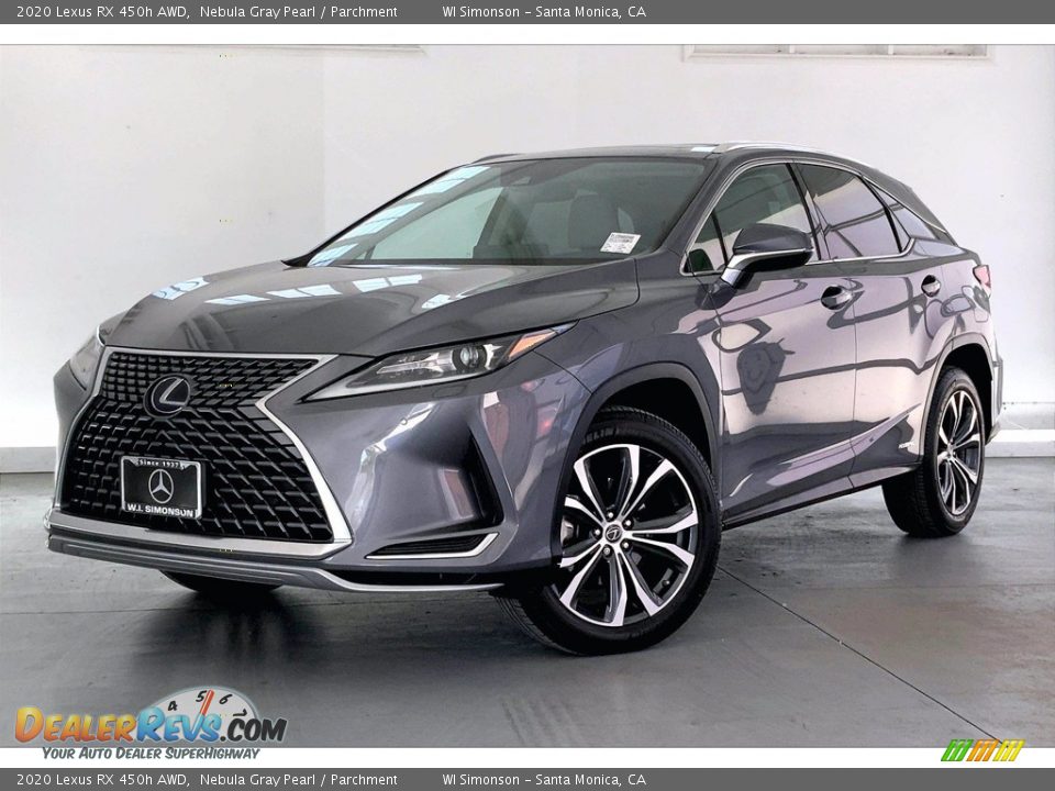 Front 3/4 View of 2020 Lexus RX 450h AWD Photo #12