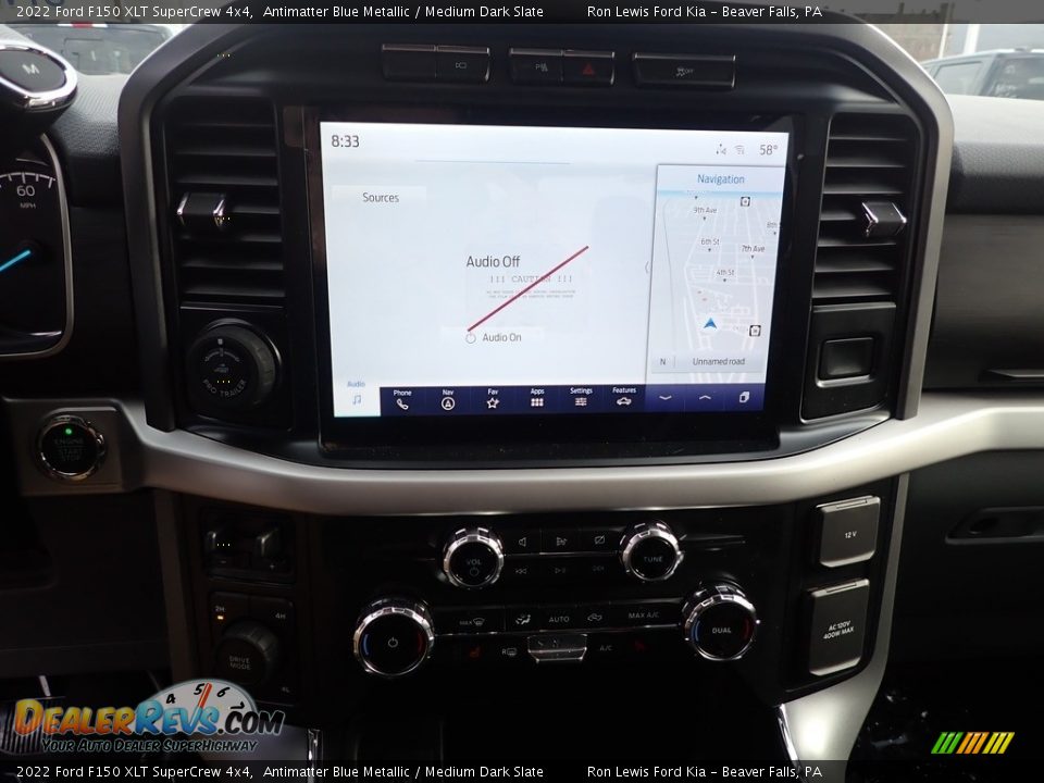 2022 Ford F150 XLT SuperCrew 4x4 Antimatter Blue Metallic / Medium Dark Slate Photo #16