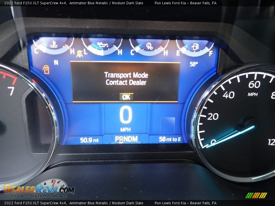 2022 Ford F150 XLT SuperCrew 4x4 Antimatter Blue Metallic / Medium Dark Slate Photo #20